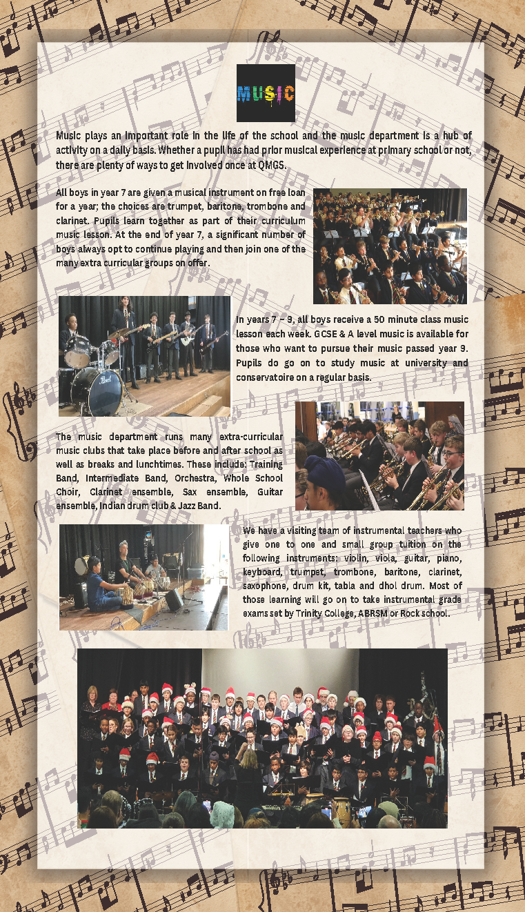 Music at QMGS overview